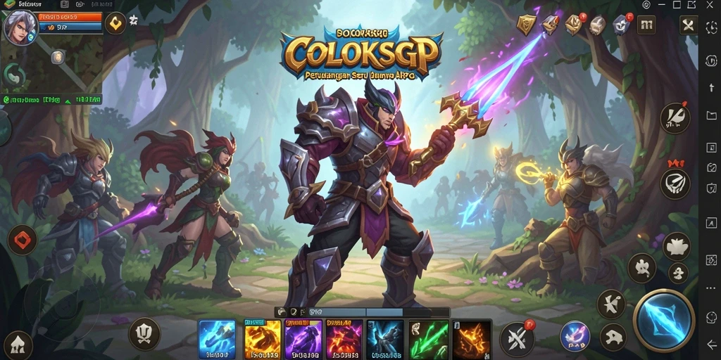 Tangkapan layar gameplay COLOKSGP dengan aksi pertarungan seru di dunia terbuka.
