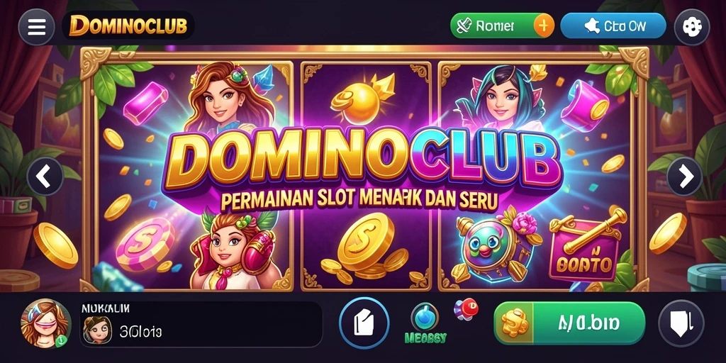 Screenshot gameplay menarik dari aplikasi Slot DOMINOCLUB.