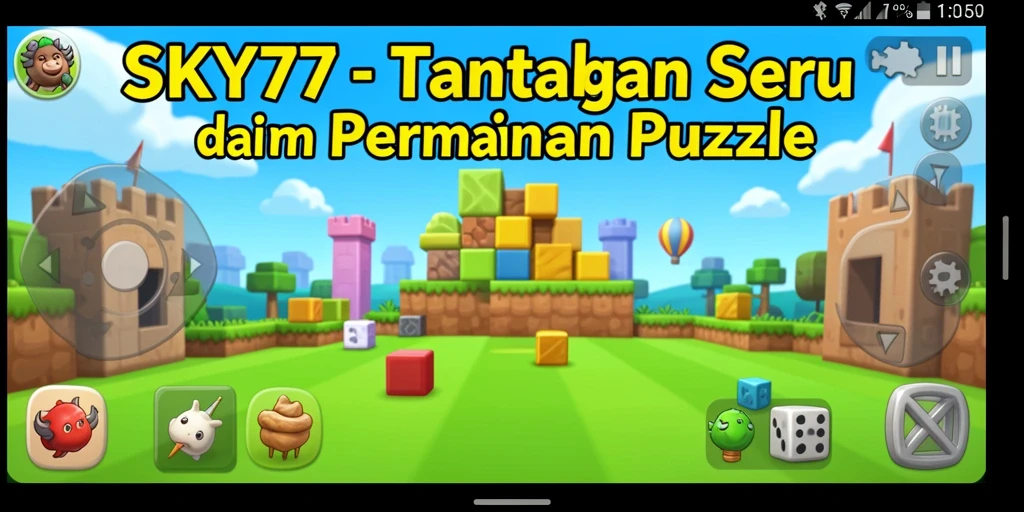 Tampilan gameplay SKY77 saat menyelesaikan teka-teki yang menantang.