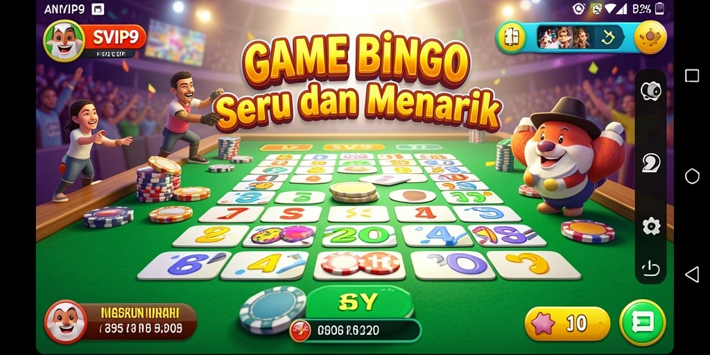 Tampilan gameplay Bingo yang seru di SVIP9.